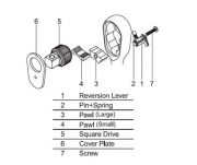 Zestaw naprawczy do grzechotki ręcznej 3/8