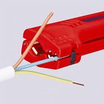 Zestaw ściągacz z kabli przewodów okrągłych NYM 16 90 130 SB + ściągacz z kabli przewodów płaskich i NYM 16 64 125 SB KNIPEX 145577 - 3