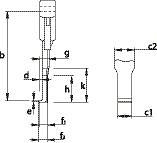 Ramię szybkozaciskowe 150mm GEDORE 2018756 106/B-150-XSE - 3