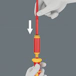 Rekojeść izolowana dynamometryczna nastawna 1,7-3,5Nm do wymiennych trzpieni VDE WERA 05074757001 - 8