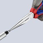 Szczypce tnące półokrągłe (wydłużone typu „bociani dziób”) KNIPEX 26 15 200 - 7