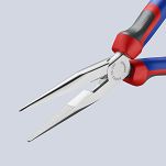 Szczypce tnące półokrągłe (wydłużone typu „bociani dziób”) KNIPEX 26 15 200 - 6