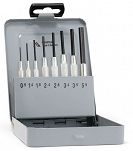 Wybijak zawleczek z tulejką prowadzącą, zestaw w metalowej kasecie RENNSTEIG 457 100 5 - 2