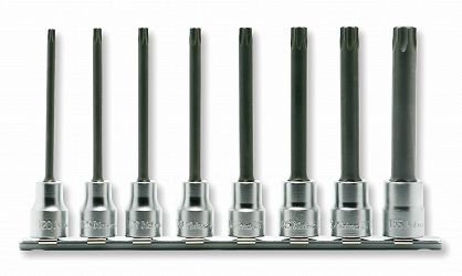 Zestaw nasadek TH20-TH55 z okrągłym trzpieniem TORX z dziurką KOKEN