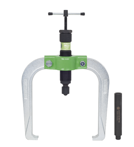 Ściągacz 2-ramienny uniwersalny z krótkim wrzecionem hydraulicznym i samocentrującymi ramionami KUKKO 844-4-B
