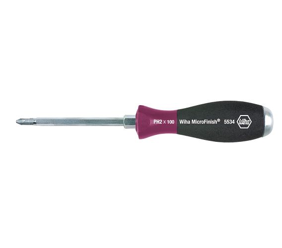 Wkrętak śrubokręt krzyżowy PH3 150mm MicroFinish do pobijania z masywnym kołpakiem stalowym 29151 WIHA
