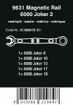 Klucze z Grzechotką zestawem kluczy płasko-oczkowych z grzechotką 6000 Joker 2, 5 część z listwą magnetyczną WERA 05020015001 - 2