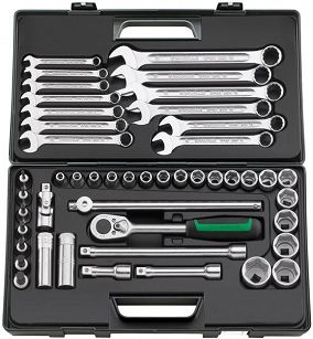 Komplet kluczy nasadowych 1/2" 47-el.w walizce ABS 96031101 STAHLWILLE