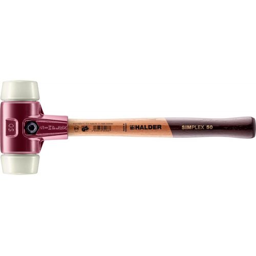 Młotek z miękkim bijakiem SIMPLEX, nylonowy 50mm HALDER 3008.050