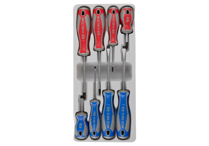 Zestaw wkrętaków śrubokrętów 8cz., krzyżak ph + płaskie, KING TONY 33108MR