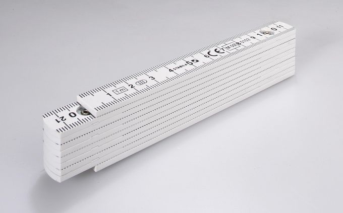 Miara składana z tworzywa sztucznego 1m biała TYP 1100 STABILA 01704