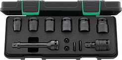 Zestaw narzędzi 1/2" udarowych, nasadki krótkie 13-24mm, 8-Częściowy, w walizce ABS 50IMP/6/2 KN STAHLWILLE 96231101